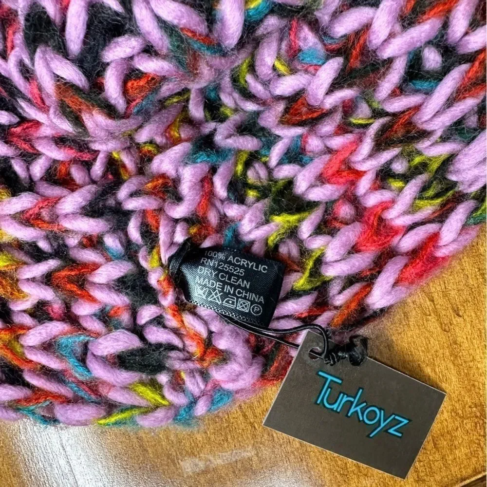 NWT Multicolor Knit Infinity Scarf